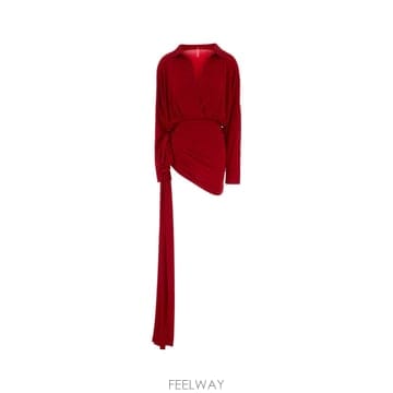 | Other Brand | [X45]NORMA KAMALI KK3263PLU69 946 ���� ���ǽ� �� �̵� �̴� �巹�� Red jer[X45]NORMA KAMALI KK3263PLU69 946 ���� ���ǽ� �� �̵� 