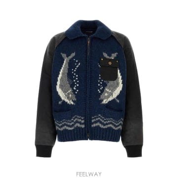 | Other Brand | [X45]KHOKI 26FWK01 BLUE ���� ������ ��Ʈ ����� Blue wool cardigan[X45]KHOKI 26FWK01 BLUE ���� ������ ��Ʈ ����� Blue w