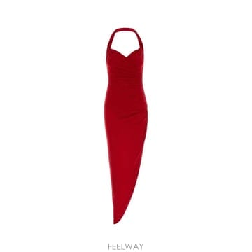 | Other Brand | [X45]NORMA KAMALI KK3223PL383 946 ���� ���ǽ� �� �̵� �̴� �巹�� Red jer[X45]NORMA KAMALI KK3223PL383 946 ���� ���ǽ� �� �̵� 