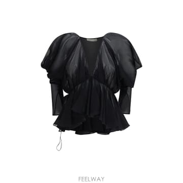 Khaite [K68]ī��Ʈ 2554337 200 ���� Ƽ���� �μҸ� ž ���� Tylar Draped V Neck Top[K68]ī��Ʈ 2554337 200 ���� Ƽ���� �μҸ� ž ���� Tyl