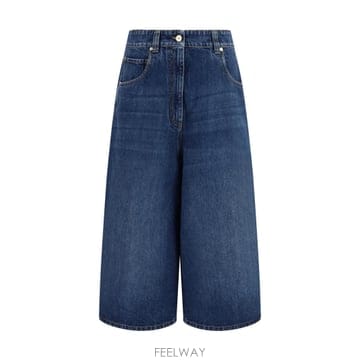 Brunello Cucinelli [K68]���ڷ� ��ġ�ڸ� MP095P4082 C9825 ���� û���� ���� �� ������ Wide leg Den[K68]���ڷ� ��ġ�ڸ� MP095P4082 C9825 ���� û���� ��