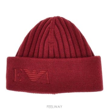 26 F/W 엠포리오 아르마니 니트 비니 모자 WITH 로고 엠브로이 B0132358791