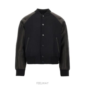 26 F/W 지방시 울 & 레더 봄버 WITH 로고 패치 BM01F2 B0132358817