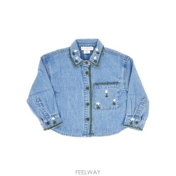 26 F/W 스텔라 맥카트니 엠브로이드 데님 셔츠 KIDS (KIDS B0132359106