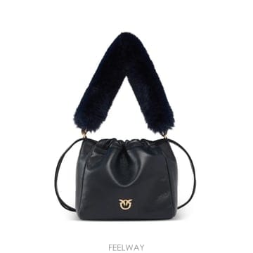26 FW PINKO 러브 버드 레더 백 107635A3M7 TP460666457