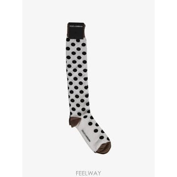 Dolce&Gabbana ���Ϲ�� ��ü�ذ��ٳ� polka dot over the calf socks���Ϲ�� ��ü�ذ��ٳ� polka dot over the calf socks