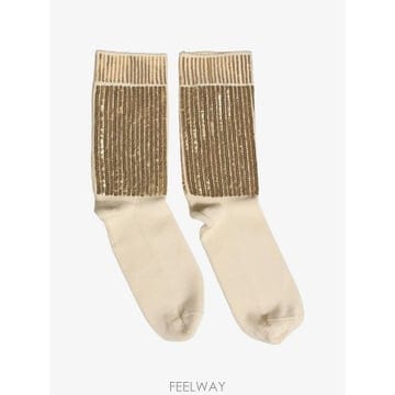Dolce&Gabbana ���Ϲ�� ��ü�ذ��ٳ� sequin embellished cotton socks���Ϲ�� ��ü�ذ��ٳ� sequin embellished cotton socks