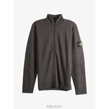 Stone Island ���Ϲ�� ������Ϸ��� logo patch zip up cardigan���Ϲ�� ������Ϸ��� logo patch zip up cardigan