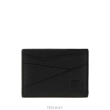 로에베 퍼즐 엣지 프레인 카드홀더 C510Q77X14 BLACK B0442539558