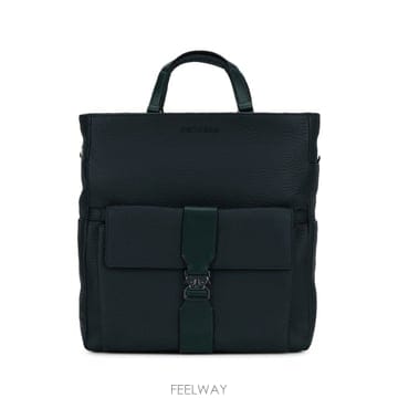 피콰드로 토트백 콘 PORTABILITA A ZAINO 인 펠레 C B0442364919