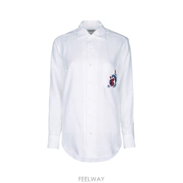 로로 피아나 안드레 엠브로이드 셔츠 SOLAIRE FAR0285 1 B0442532050