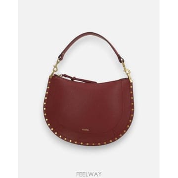 26FW 이자벨마랑 오스칸 호보 지퍼백 BF0066FA C3C22M70DR DARK RED