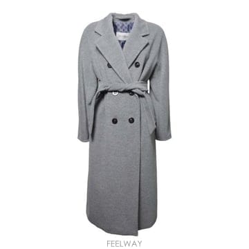 26FW 막스마라 마담 더블 브레스티드 코트 2611018011600 GRIGIO CHIARO