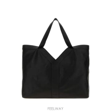 26FW 생로랑 Y 토트 그레인드 레더 820672AAEIF 1000 Black