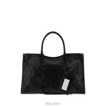 26FW 발렌시아가 르 시티 백 라지 8657652ACME 1000 BLACK