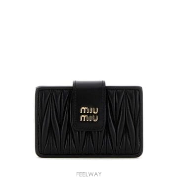 Miu Miu 26FW �̿�̿� ���׶�� ���� ���� ī�� Ȧ�� 5MC280AFPP F0002 NERO26FW �̿�̿� ���׶�� ���� ���� ī�� Ȧ�� 5MC280AFPP 