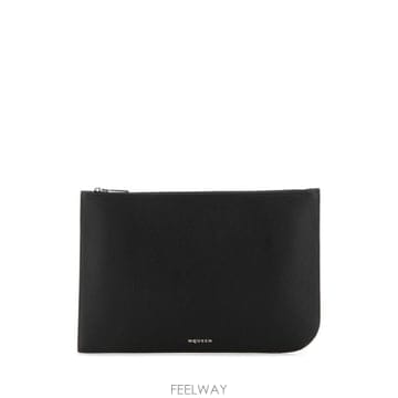 Alexander Mcqueen 25SS �˷���� ���� Ŭ��ġ �Ŀ�ġ 8148501VDCC 1000 BLACK SILVER25SS �˷���� ���� Ŭ��ġ �Ŀ�ġ 8148501VDCC 1000 BLAC