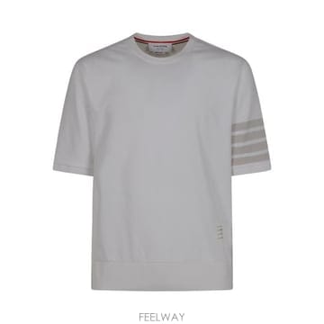 Thom Browne 26SS ����� ��ư ���� 4�� Ƽ MJS303A J0253100 WHITE26SS ����� ��ư ���� 4�� Ƽ MJS303A J0253100 WHITE