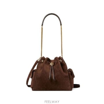 Tory Burch �׶�����Ÿ �ؿ� �丮��ġ ���� CHARLIE DRAWSTRING LEATHER BUCKET BAG 18359�׶�����Ÿ �ؿ� �丮��ġ ���� CHARLIE DRAWSTRING LEATH