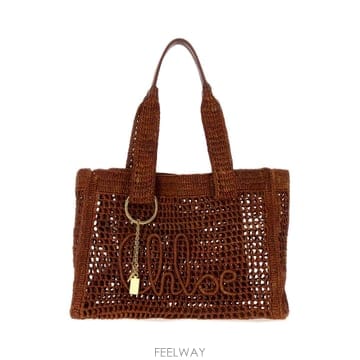 Chloe [X45]���ο� CH26US904P08 26M ���� ��Ʈ�� ���۹� ž�ڵ�� �ڵ�� Brown raffia E[X45]���ο� CH26US904P08 26M ���� ��Ʈ�� ���۹� ž�ڵ�