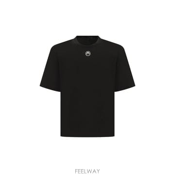 Marine Serre [W63]�������� MTT077ACJER0009 BK99 ���� Ƽ���� ���� ž T shirt in cotone[W63]�������� MTT077ACJER0009 BK99 ���� Ƽ���� ���� ž