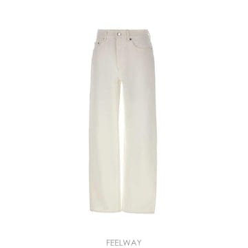 Loulou De Saison 사무르 데님 진 SAMUR IVORY TP980488123