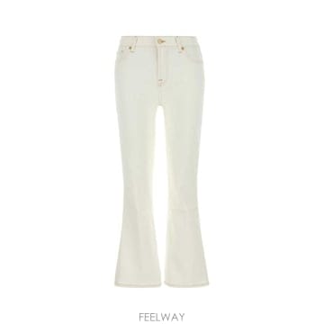 7 For All Mankind 데이지 플레어 진 JSRCC140SG BIANCO TP980487942