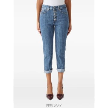 26 FW DONDUP Koons button fly cropped jeans DP268KDS0397DL2