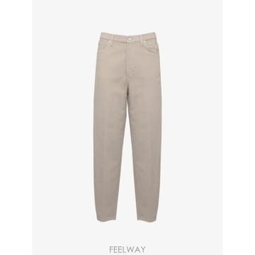 26 FW DONDUP logo plaque tapered trousers DP784BSE037DKPT007