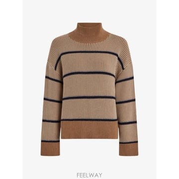 26 FW Varley 홀랜드 스트라이프 골지 니트 스웨터 VAR03611 TP460721635