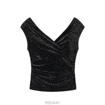 26 FW Reformation 로린 스터드 니트 탑 1319158BLV TP460672778
