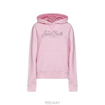 26 FW MC2 Saint Barth rhinestone logo embellished hoodie VRG