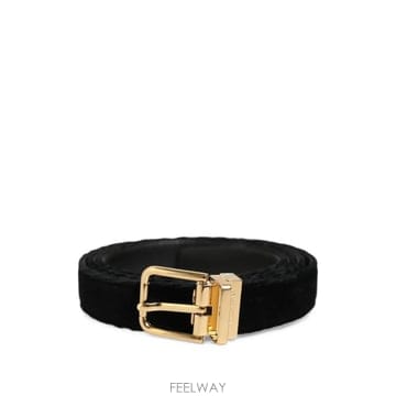 Dolce&Gabbana 26 FW ��ü�ذ��ٳ� velvet buckle belt BEL9771110 TP46067111626 FW ��ü�ذ��ٳ� velvet buckle belt BEL9771110 TP460