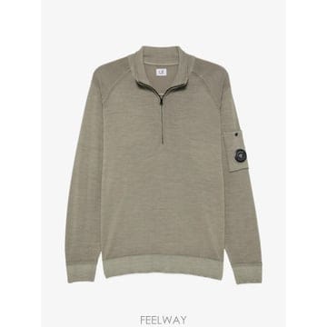 26 FW CP컴퍼니 quarter zip Lens detail polo shirt 21CMKN055A003