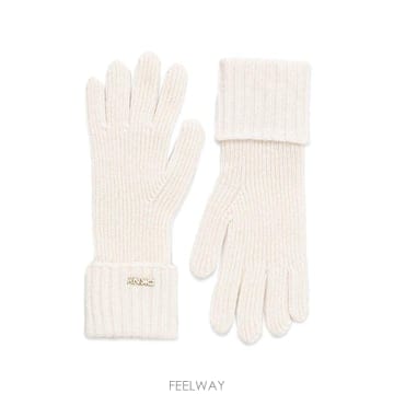 DKNY 26 FW �����̾ؿ��� logo plaque ribbed knit gloves D6KG1766 TP4607126 FW �����̾ؿ��� logo plaque ribbed knit gloves D6KG