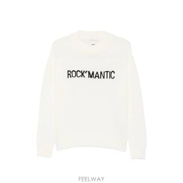 26 FW Patrizia Pepe 슬로건 프린트 크루 넥 스웨터 2K0000K9O3A TP460734499