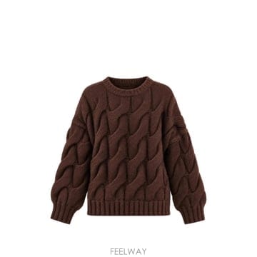| Other Brand | 26 FW Philo Sofie  cable knit crew neck sweater C2551 TP460726 FW Philo Sofie  cable knit crew neck sweater C2551 