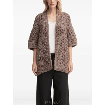26 FW Iris Von Arnim 힐자 청키 니트 오픈 프런트 가디건 2640682065 TP460733