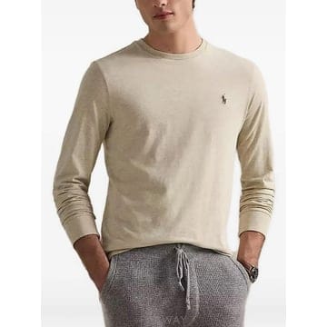 Ralph Lauren 26 FW ���� �����η� logo embroidered long sleeved T shirt 7106714626 FW ���� �����η� logo embroidered long sleeved T sh