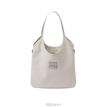 인더샵 MIU MIU 미우미우 아이보리 토트백