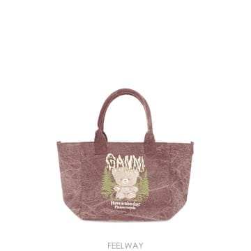 인더샵 GANNI 가니 레드 토트백
