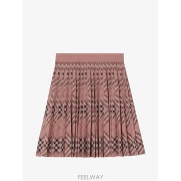 Burberry ���Ϲ�� ������ pleated Check cotton nylon mini skirt���Ϲ�� ������ pleated Check cotton nylon mini skirt