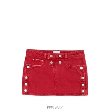 Isabel Marant ���Ϲ�� ���ں����� Ralma button detailed denim mini skirt���Ϲ�� ���ں����� Ralma button detailed denim mini s