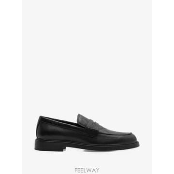 Burberry ���Ϲ�� ������ embossed Check leather Pembroke loafers���Ϲ�� ������ embossed Check leather Pembroke loafer