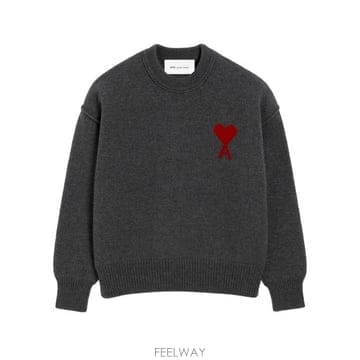 Ami 26FW �ƹ� �� ��Ʈ �� ũ��� ������ UKS838 018084 HEATHER GREY RED26FW �ƹ� �� ��Ʈ �� ũ��� ������ UKS838 018084 HEATH